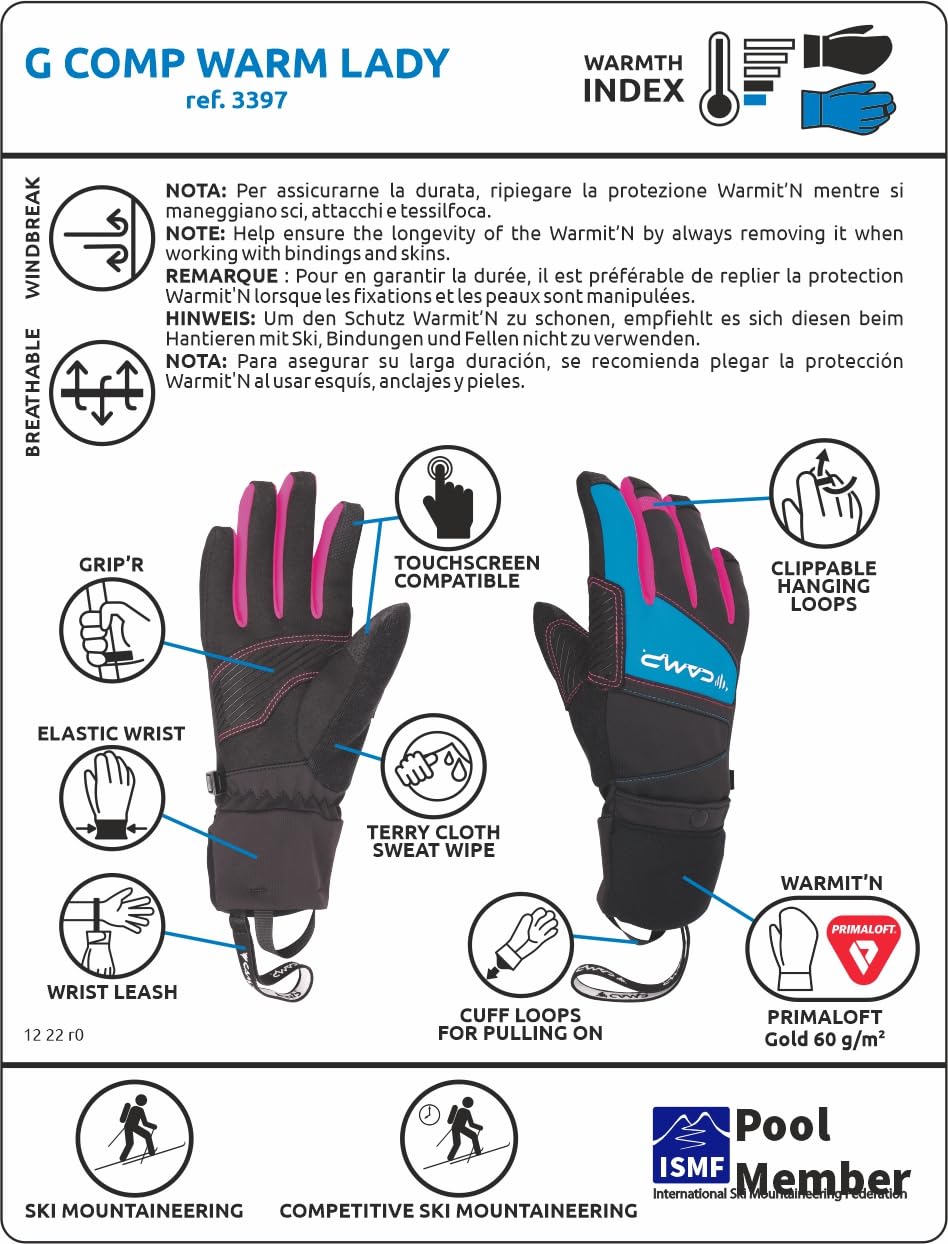 c-a-m-p-g-comp-warm-lady-guante-unisex-con-protecci-n-warmit-n-y-primaloft-gold image 8