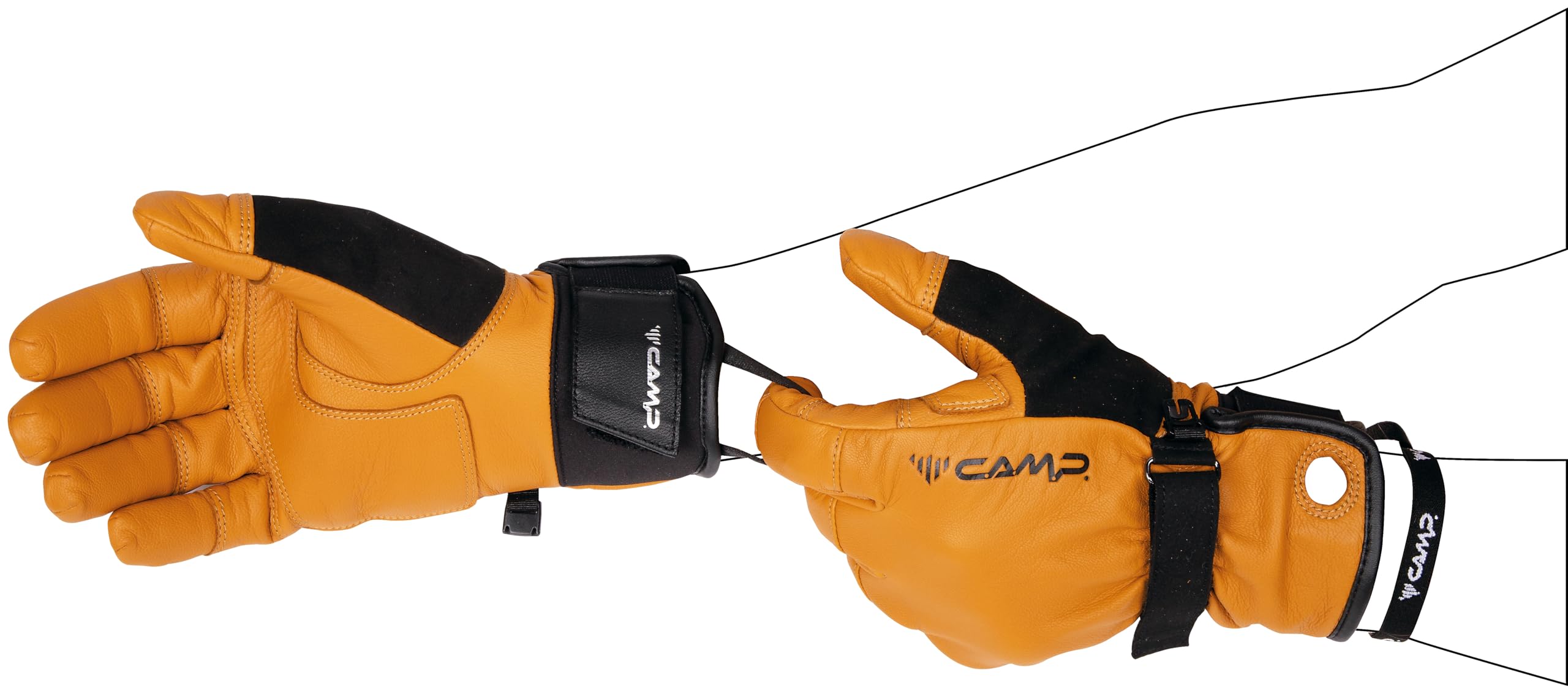 c-a-m-p-geko-revel-guante-unisex-adulto-multideporte-sin-relleno-piel-de-cabra-d image 4