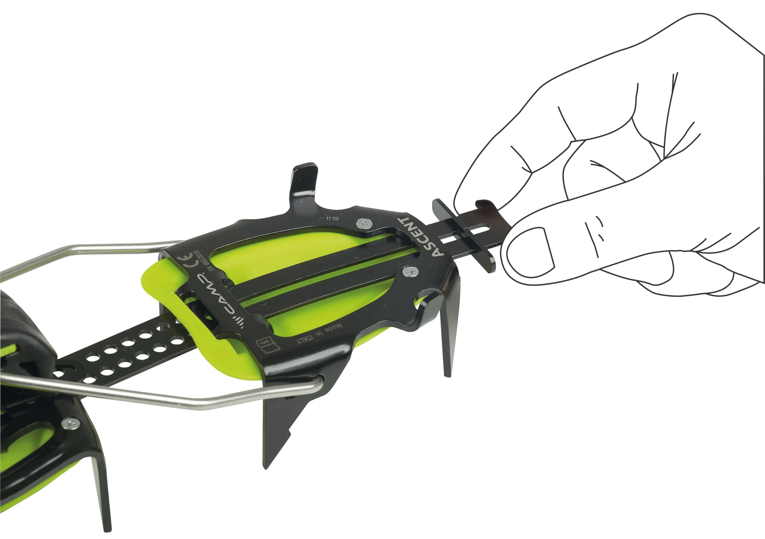 c-a-m-p-crampon-ascent-auto-semi-auto-cramp-n-de-alpinismo-de-acero-de-10-puntas image 8