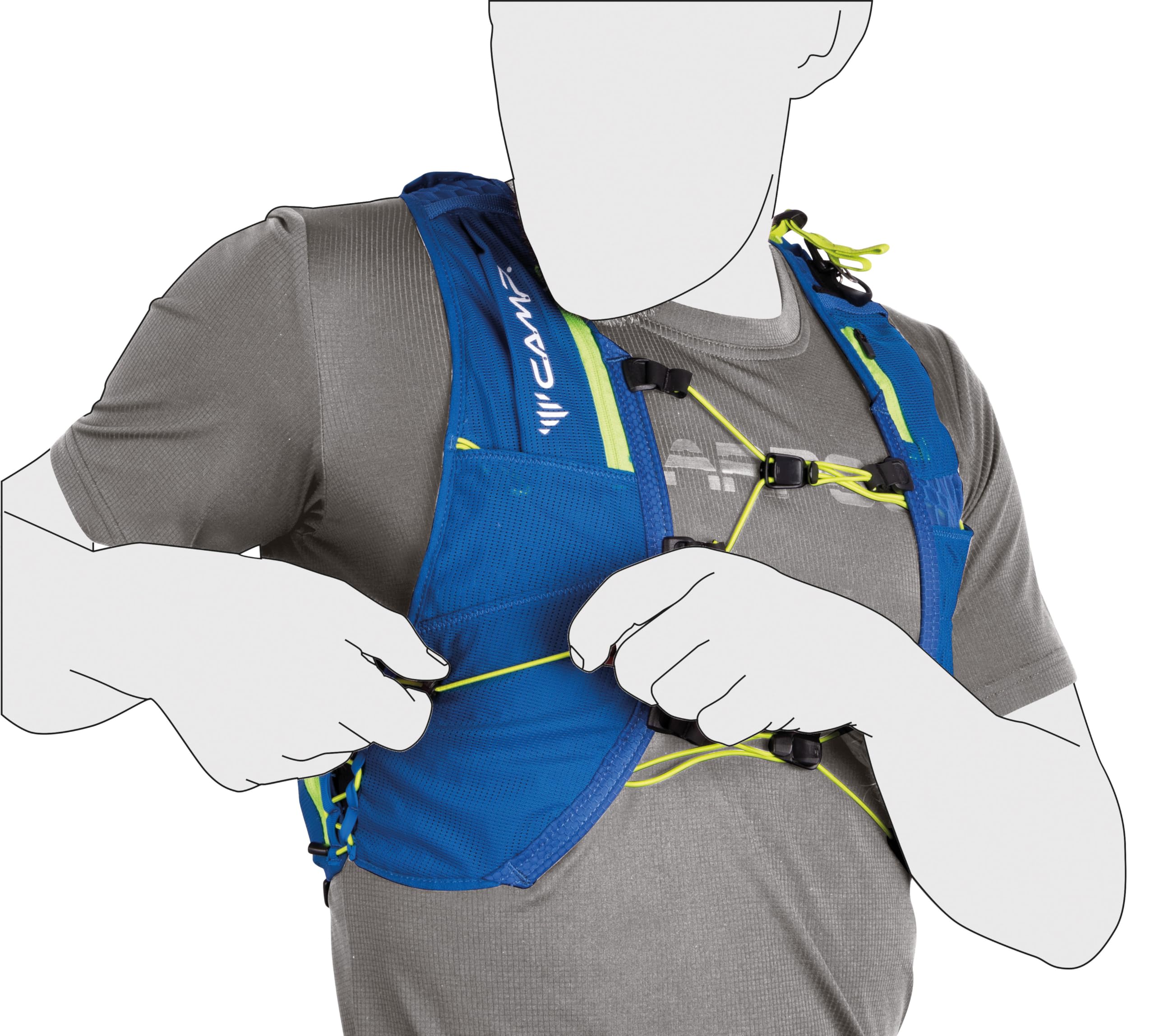 c-a-m-p-trail-force-5-mochila-de-trail-running-unisex-5-litros image 3