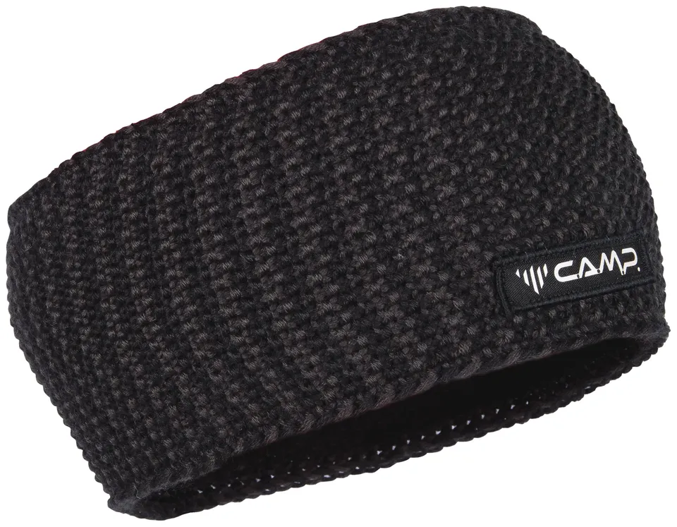 c-a-m-p-alp-headband-diadema-de-invierno-de-punto-en-negro-y-gris image 1