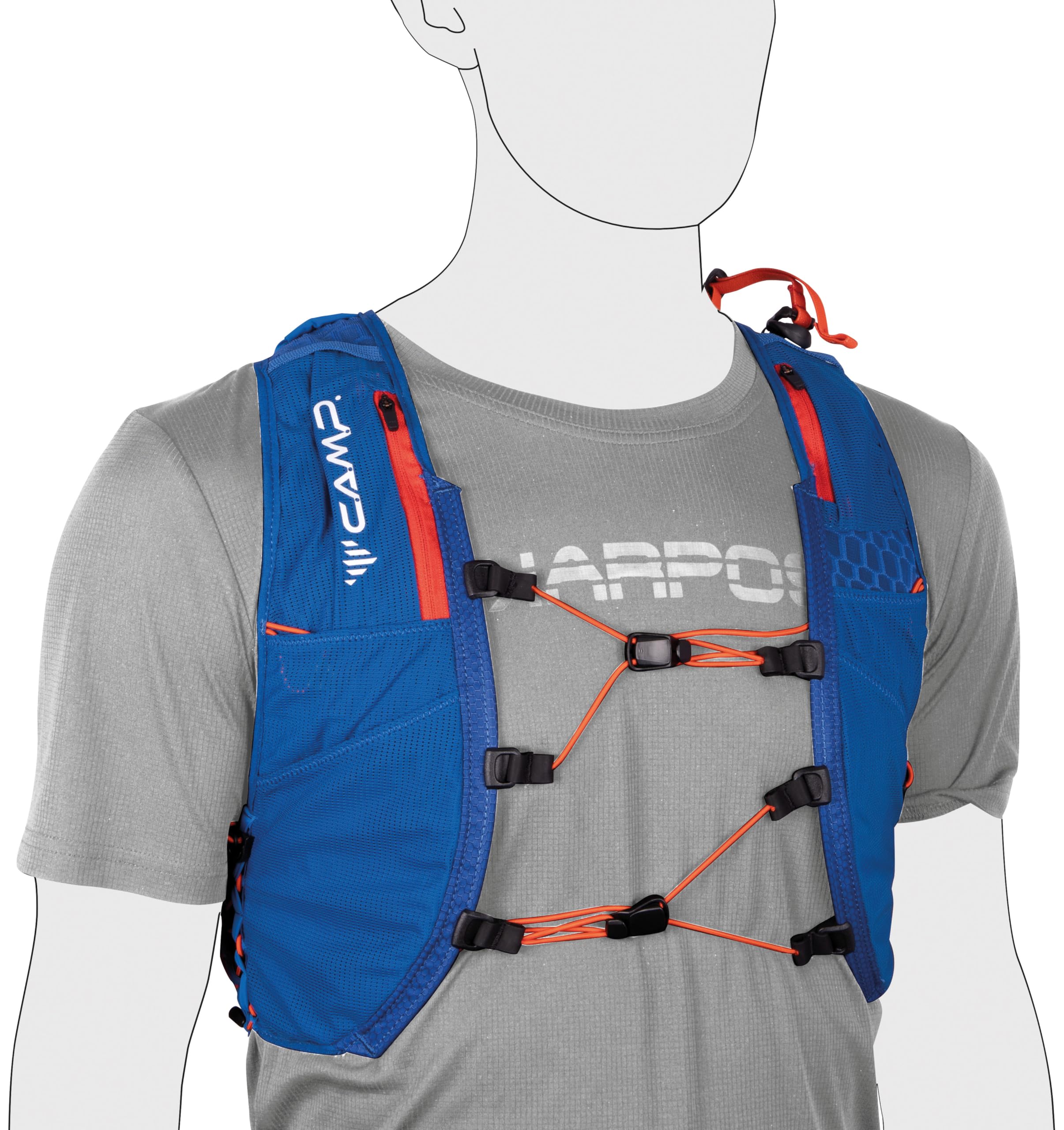 c-a-m-p-trail-force-10-chaleco-de-hidrataci-n-xs-m-con-malla-el-stica-y-bolsillo image 4