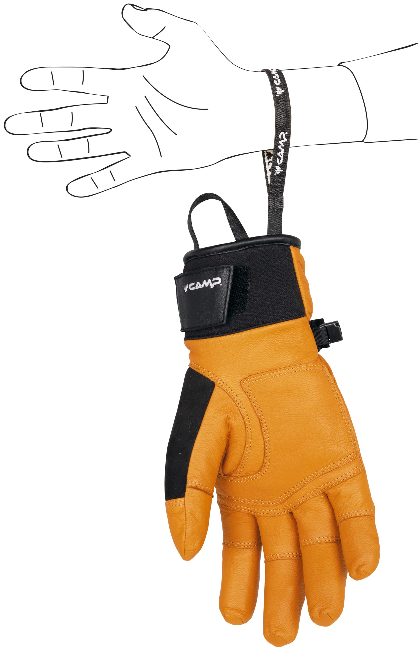 c-a-m-p-geko-revel-guante-unisex-adulto-multideporte-sin-relleno-piel-de-cabra-d image 5