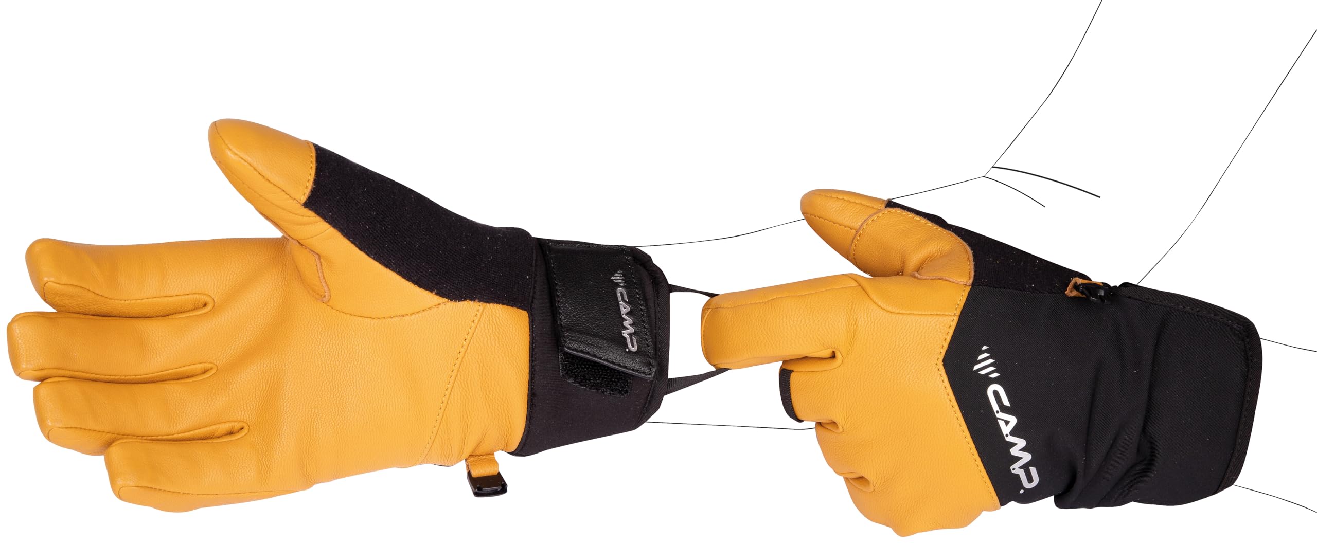 c-a-m-p-g-crest-guantes-de-alpinismo-y-escalada-unisex-con-membrana-dryzone image 3