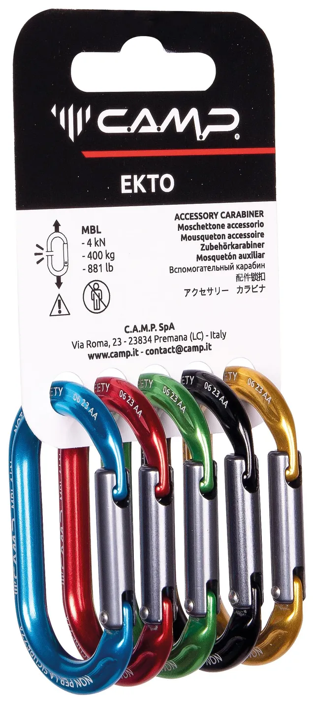 c-a-m-p-rack-pack-ekto-juego-de-5-mosquetones-accesorios-de-aluminio-7075 image 1