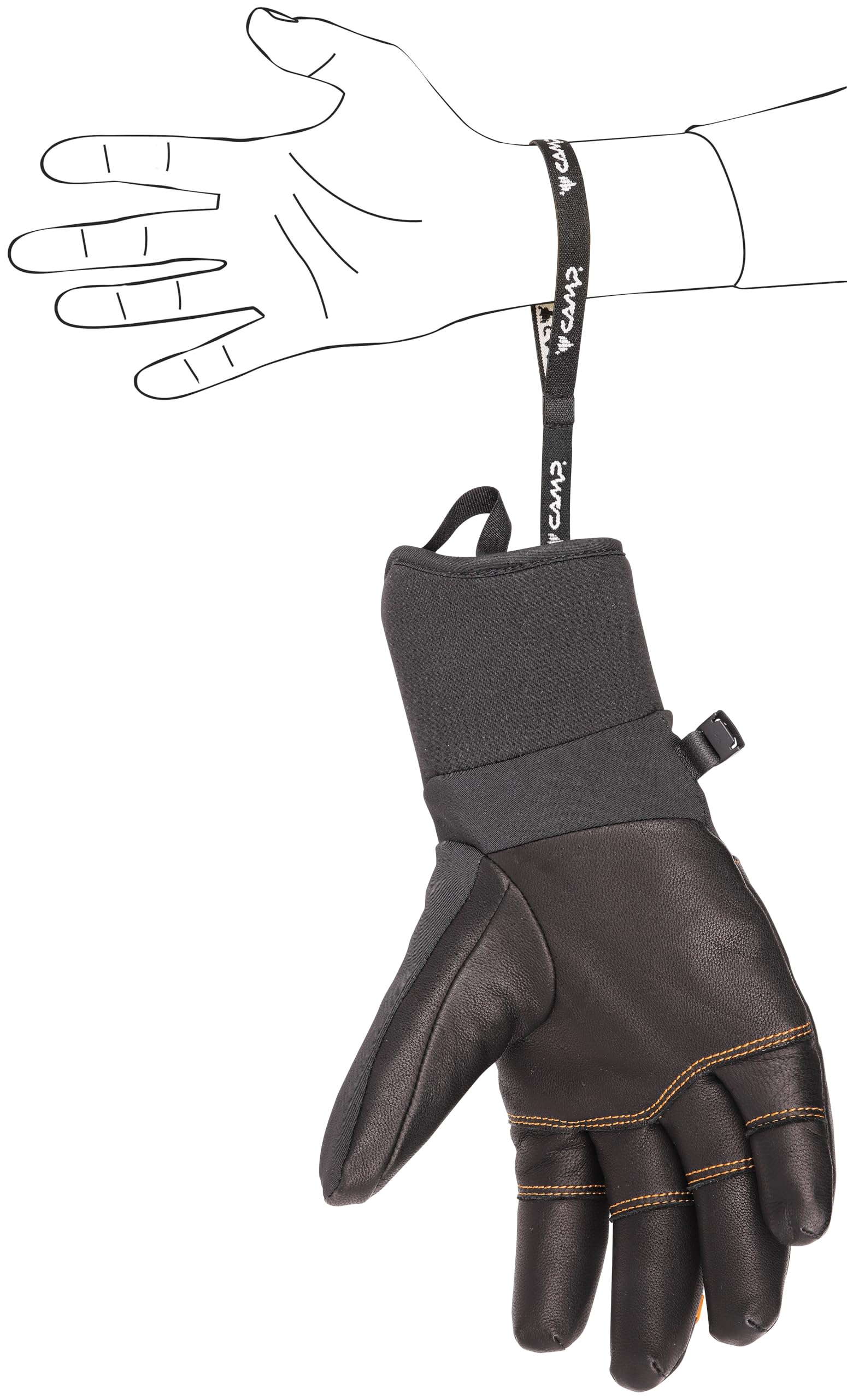 c-a-m-p-geko-guide-guantes-t-cnicos-unisex-con-membrana-dryzone-y-primaloft-gold image 6