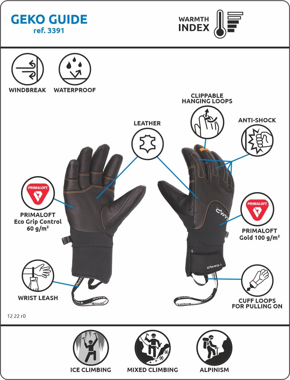 c-a-m-p-geko-guide-guantes-t-cnicos-unisex-con-membrana-dryzone-y-primaloft-gold image 8