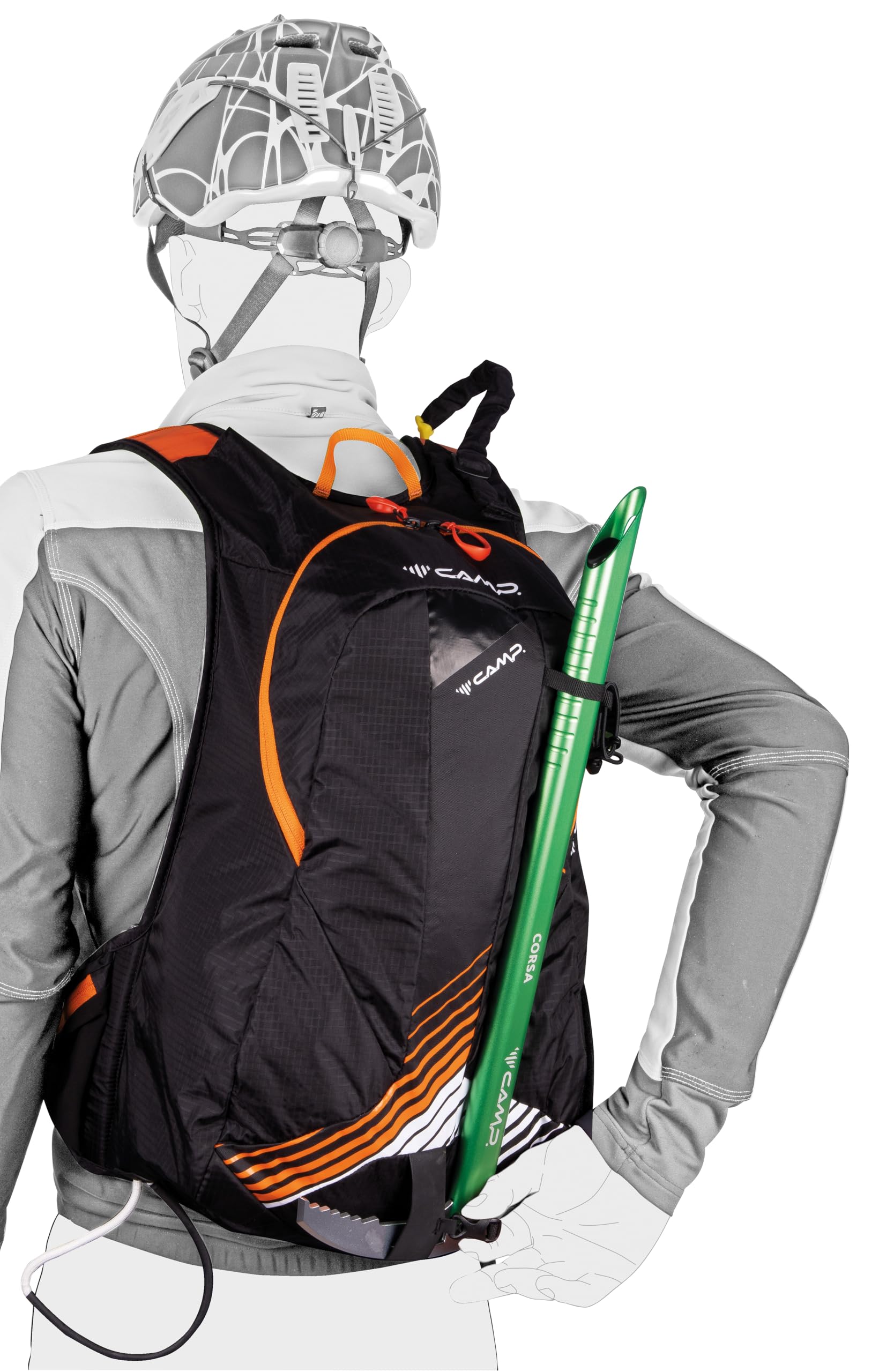 c-a-m-p-rapid-mochila-de-esqu-de-monta-a-y-traves-a-20-l-naranja image 8