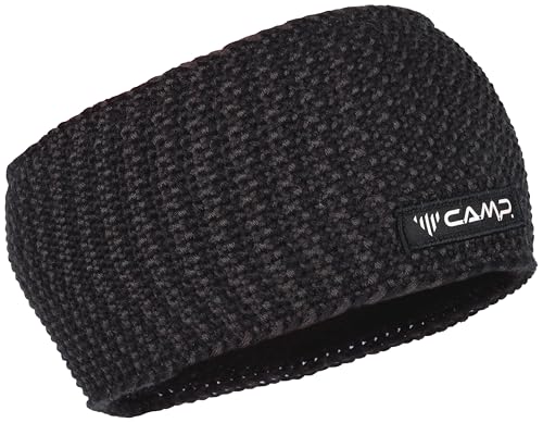 c-a-m-p-alp-headband-diadema-de-invierno-de-punto-en-negro-y-gris image 2