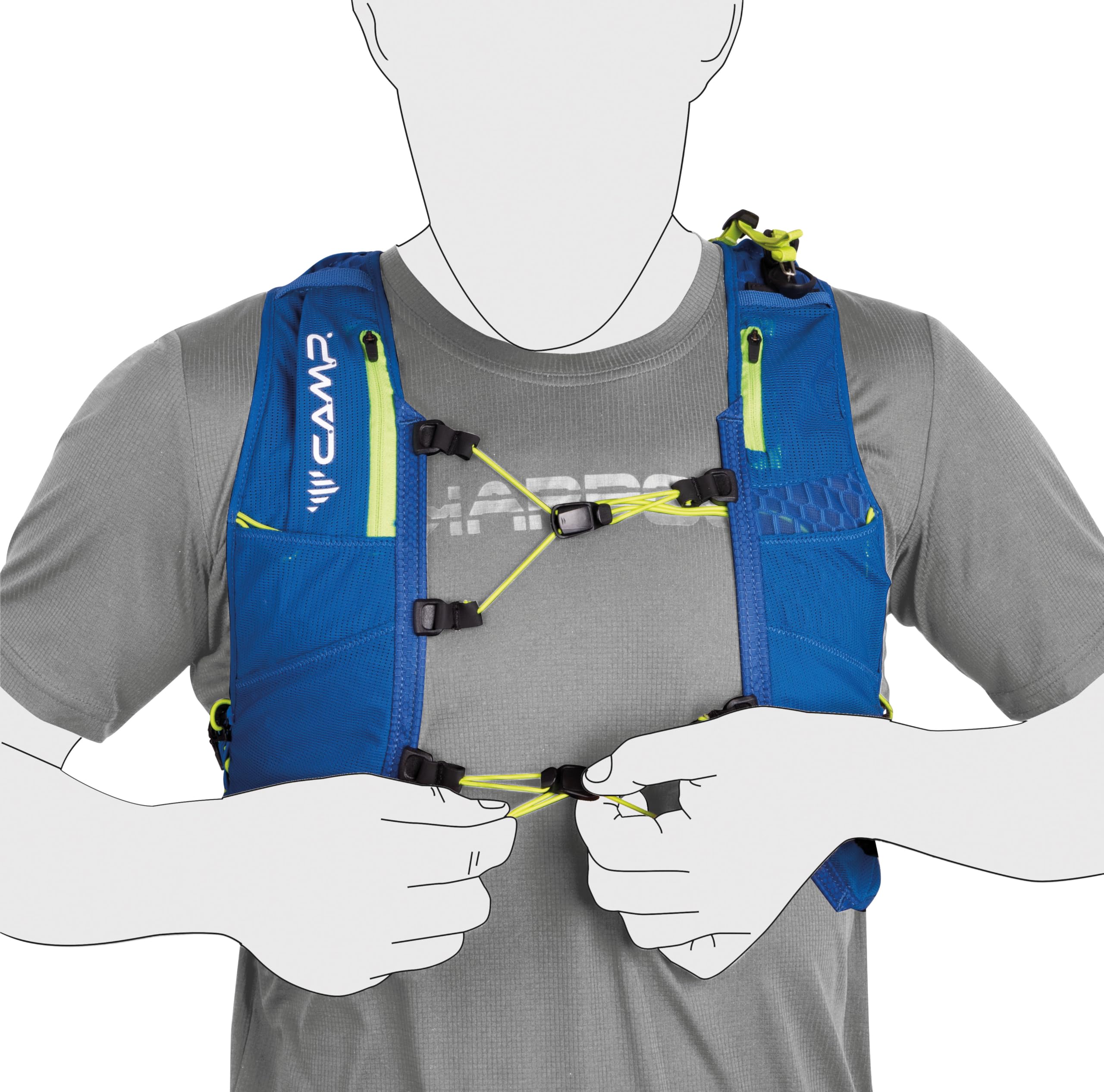 c-a-m-p-trail-force-5-mochila-de-trail-running-unisex-5-litros image 2