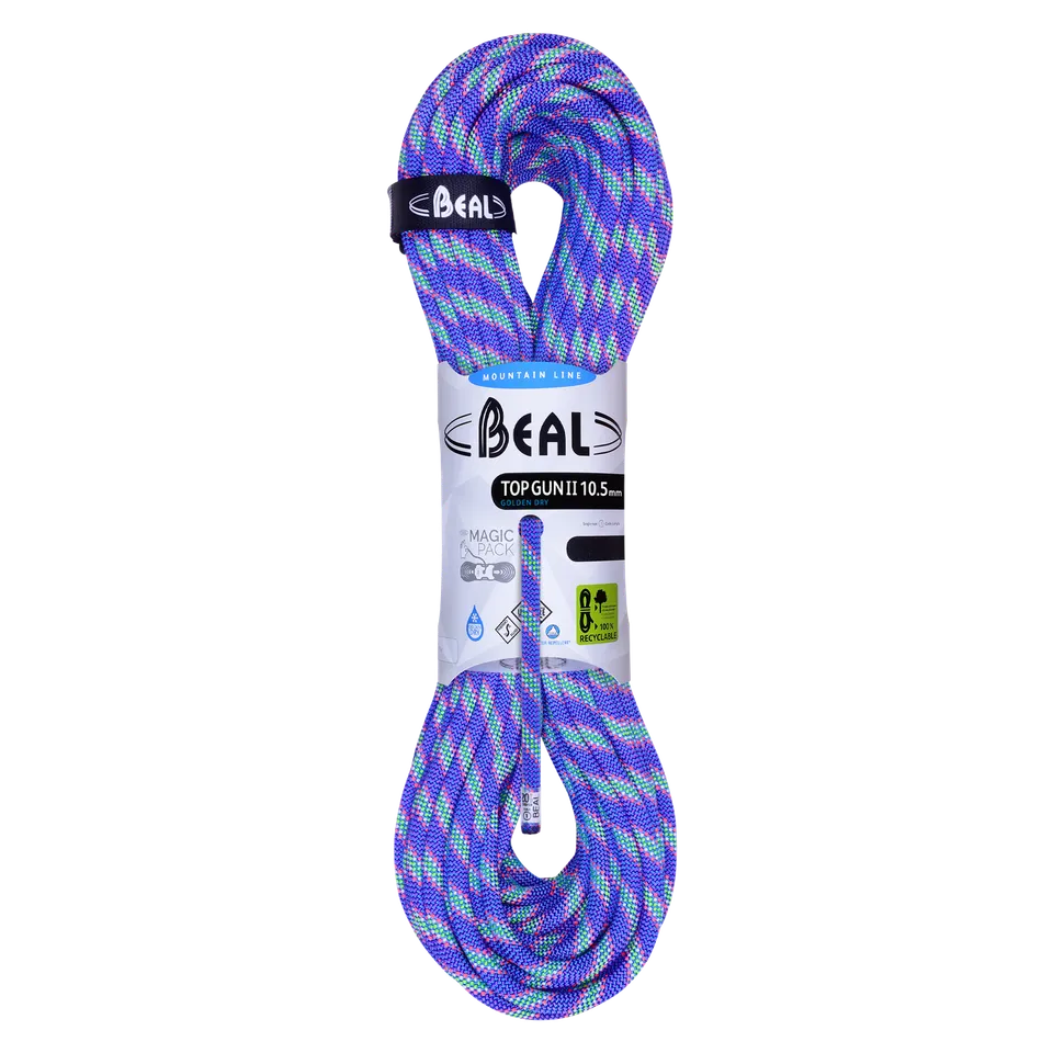 beal-top-gun-ii-10-5mm-unicore-golden-dry-cuerda-din-mica-de-escalada image 1