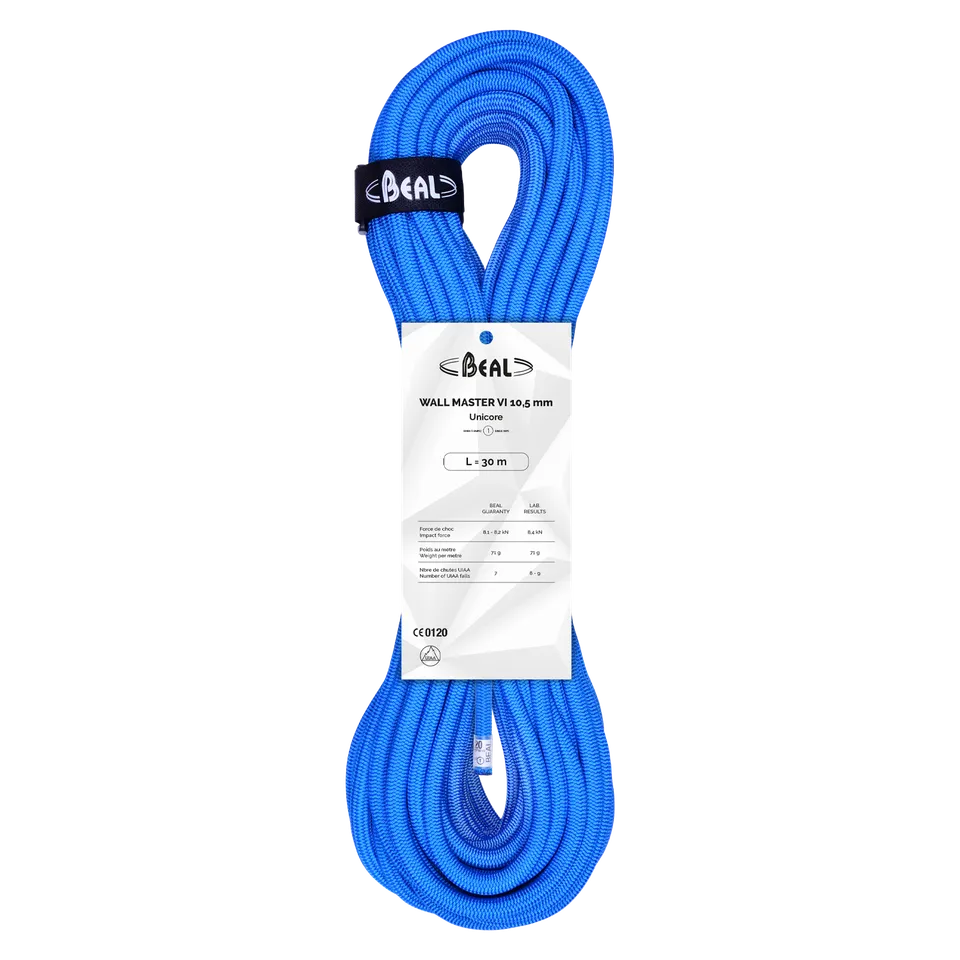 beal-wall-master-vi-10-5mm-unicore-cuerda-din-mica-para-roca-y-muros-de-escalada image 1