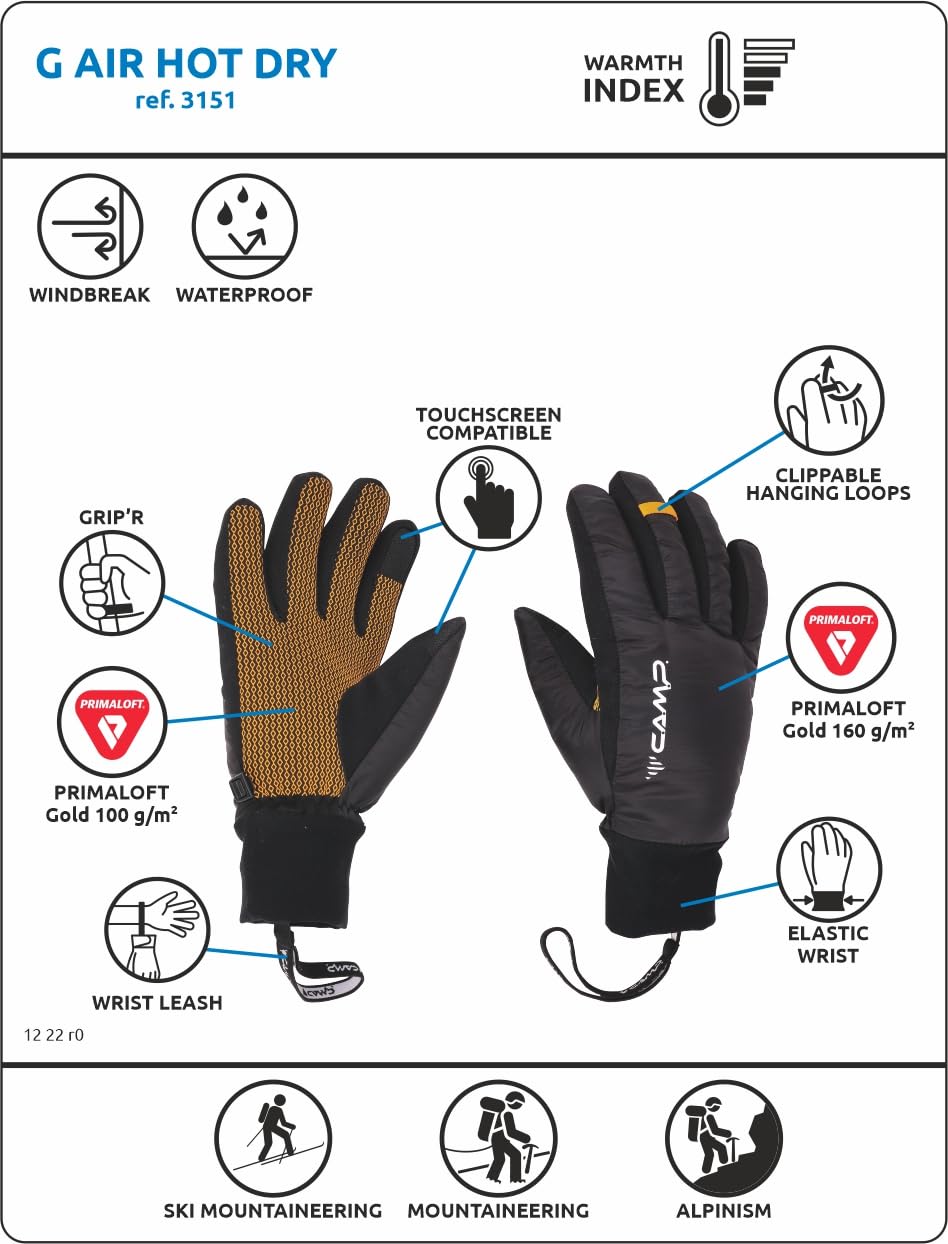 c-a-m-p-g-air-hot-dry-guante-unisex-vers-til-con-primaloft-gold image 7