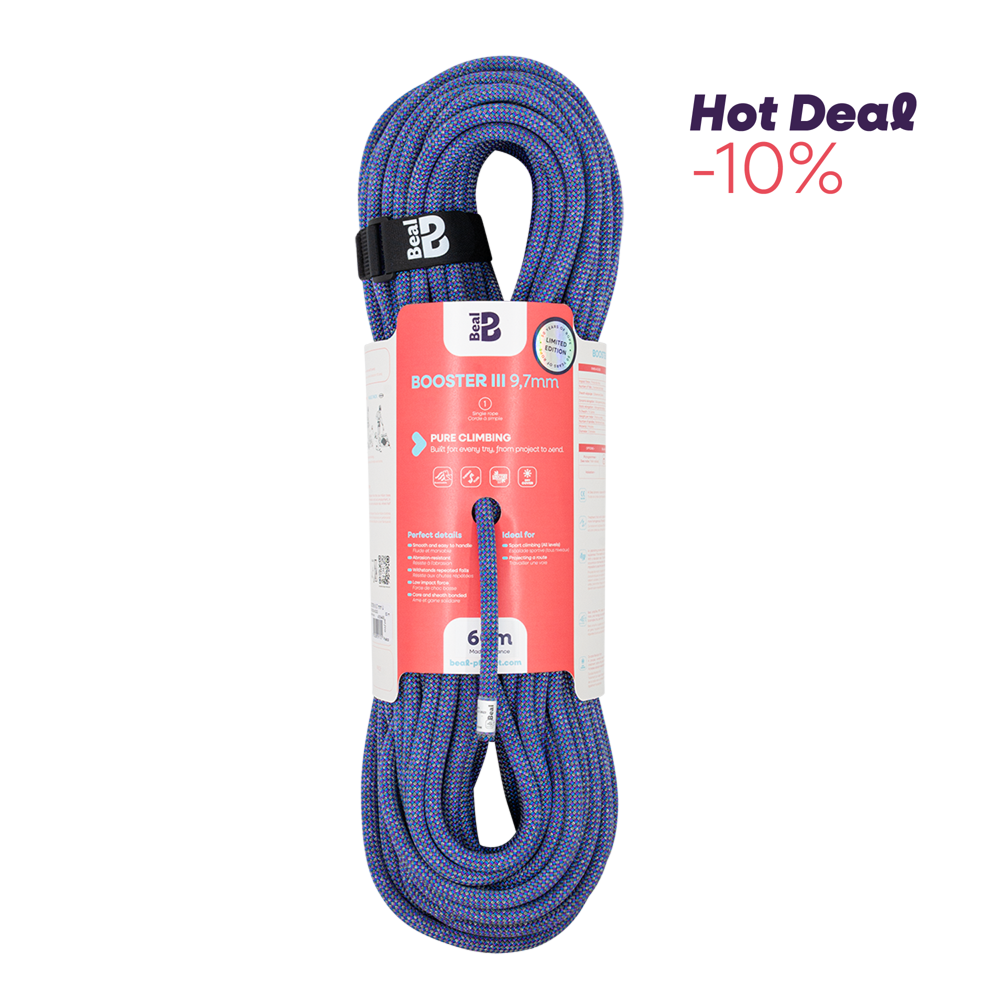beal-booster-iii-9-7mm-unicore-dry-cover-cuerda-din-mica-para-escalada image 1