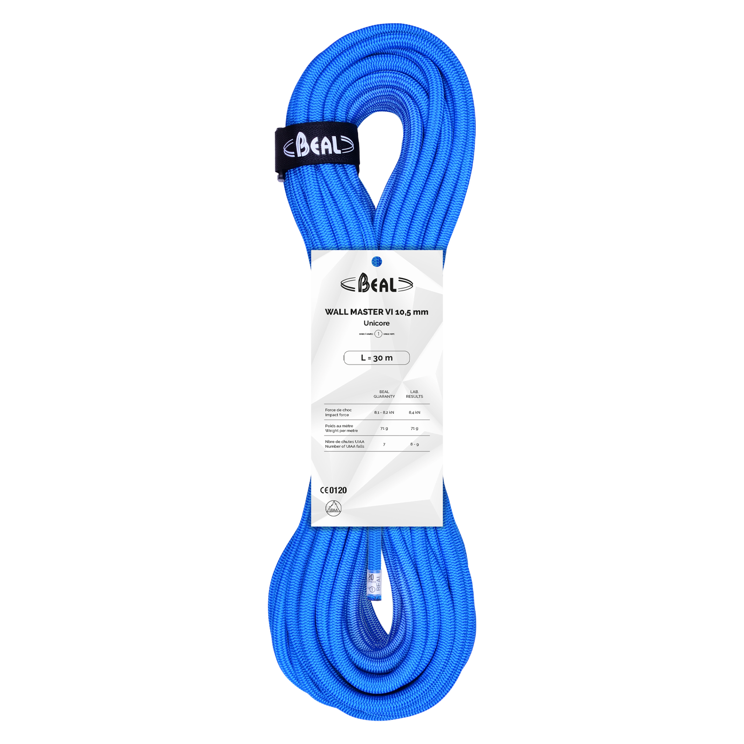 beal-wall-master-vi-10-5mm-unicore-cuerda-din-mica-para-roca-y-muros-de-escalada image 1