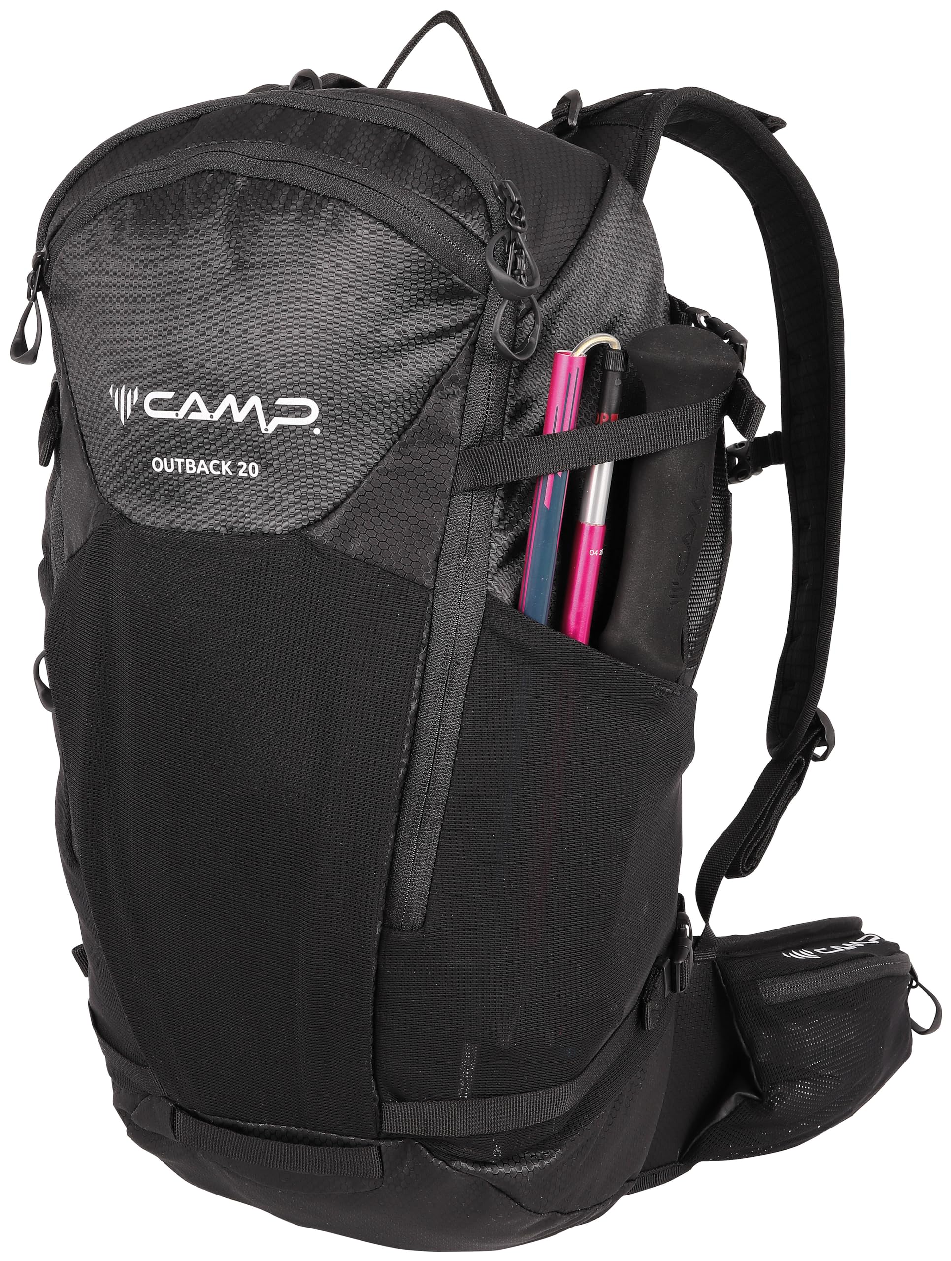 c-a-m-p-outback-20-mochila-de-20-l-negra-para-actividades-al-aire-libre image 2
