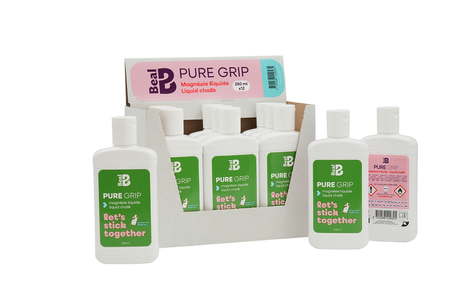 beal-pure-grip-pack-de-12-botes-de-magnesio-l-quido-de-250-ml-para-escalada-indo image 1