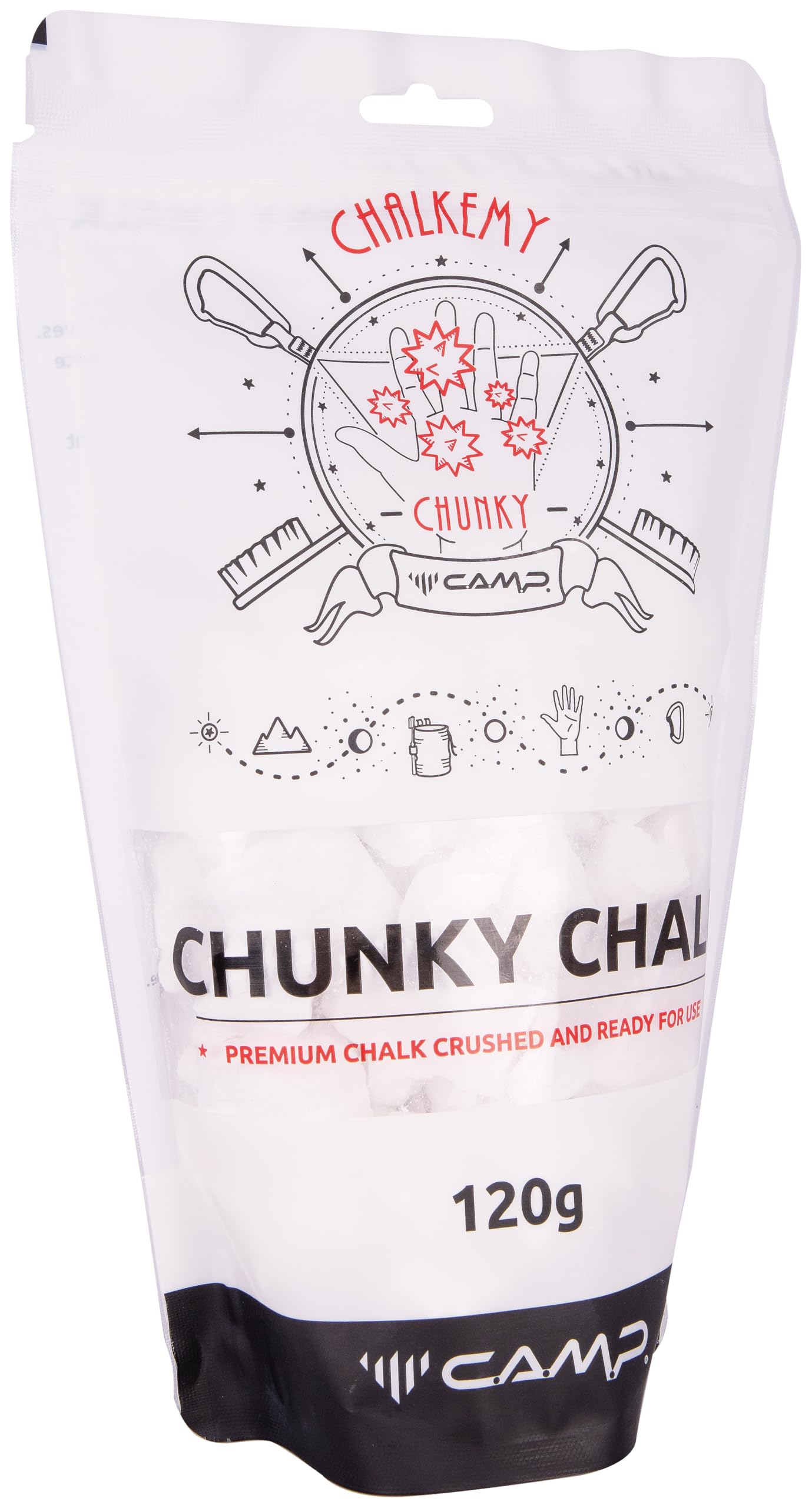 c-a-m-p-chunky-chalk-magnesio-en-polvo-bolsa-de-120-g image 1