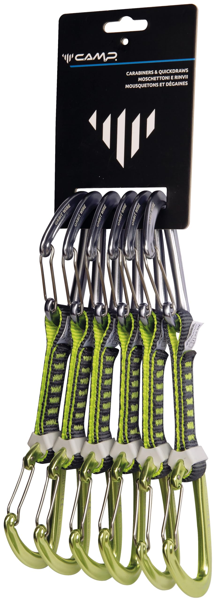 c-a-m-p-orbit-express-ks-juego-de-6-cintas-expr-s-mosquetones-orbit-wire-12-cm image 1