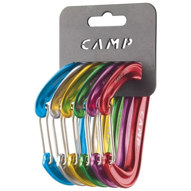 c-a-m-p-rack-pack-nano-22-pack-de-6-mosquetones-ligeros image 1
